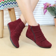 Sepatu Boots Wanita Sol Karet Tanpa Hak