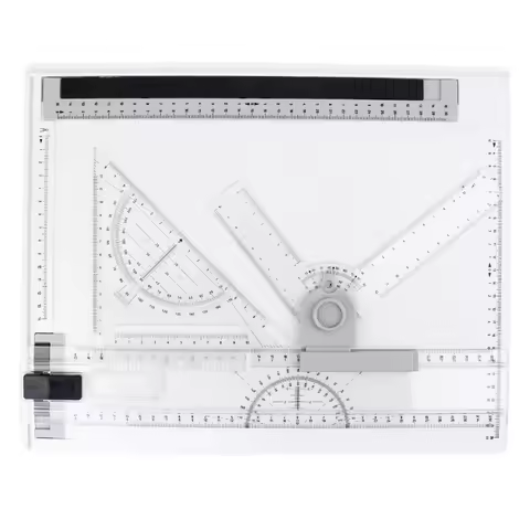 Drawing Board Drafting Table Multifunctional Drawing Board Table with Clear Rule Adjustable Measurin