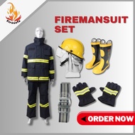 ♞Fireman Suit Complete Set Premium Quality Thick Fireman Suit