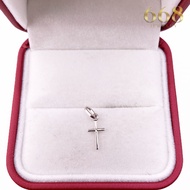 Pawnable 18K White Gold Mini Cross Pendant 18K Gold Necklace