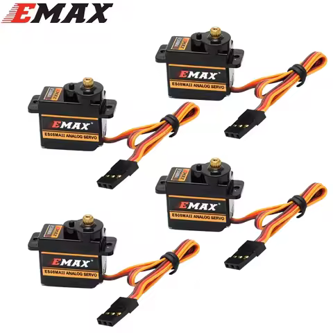 EMAX ES08MA ES08MAII 12g Mini Metal Gear Analog Servo for Rc Hobbies Car Boat Helicopter Airplane Rc