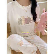 Gelato Pique Summer Modal Pajama Set - Animal Print Cartoon Design
