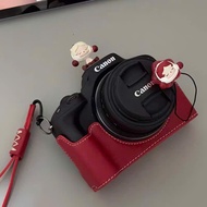 Halfcase-leather case for Canon R50V camera