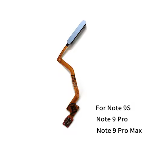 For Xiaomi Redmi Note 9ProMax / 9S / 9 Pro Power Button Fingerprint Sensor Flex Cable Repair Parts