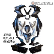 HONDA ADV160 COVERSET / BODYSET / COVER / FRAME #MATT GREY ADV 160 #READY STOCK