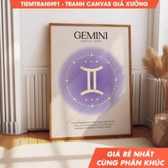 Wall painting, Gemini Astral Manifestation Poster -Zodiac Constellation Charm Wall Art - Vibrant Ast