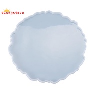 DIY Crystal Epoxy Mold Compote Swing Table Round Lace Coaster Table Decoration Silicone Mold