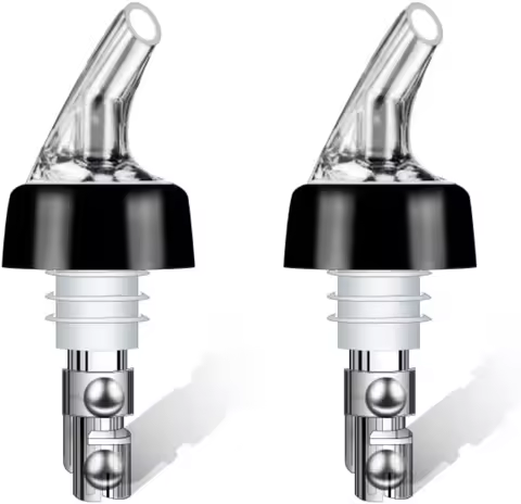 Bottle Pourers for Alcohol, Automatic Measuring Bottle Pourer Wine Pourers Dispenser, Bartender, Qui
