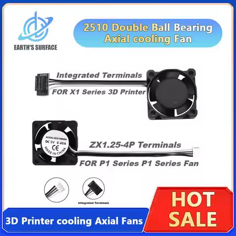 2510 BAMBU LAB's Cooling Fan X1 P1 HotEnd with cable speed cooler fan for BAMBU X1C P1S P1S P1S P1P 
