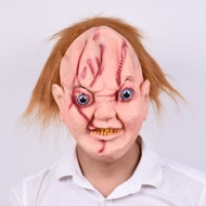 Halloween Ghost Face Ghost Festival Full Face with Horror Tricky Scary Thriller Ghost Face Ghost Dol