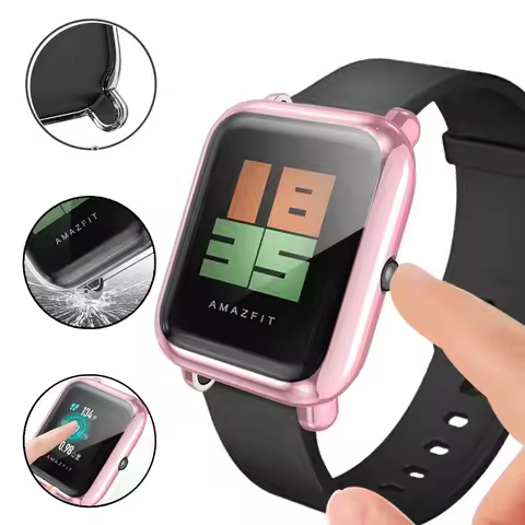For Amazfit Bip U/U Pro Case Protect Bumper Plating Shell Cover Shockproof Screen Protector For Huam