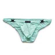 【Best Price Guaranteed】 Ice Silk Transparent Bikini Underwear For Men Briefs Lock Nylon Slip Half Back Gay Swim Trunks Shorts Dm Swimwear