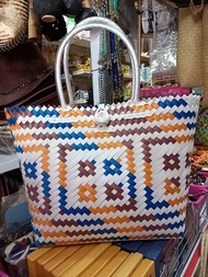 [Trends eMart] FREE TWILLY Finely Handwoven Malaysian Borneo SARAWAK Penan Handmade Tote Bag/ Bakul 