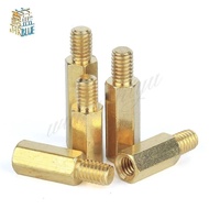 M3 Male 6mm x M3 Female 4-60 mm Brass Standoff Spacer M3 (4-60)+6 Copper Hexagonal Stud Spacer Hollo
