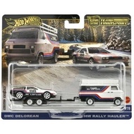Hot Wheels Premium Car Culture Team Transport ( 78 ) HW Rally Hauler / HW Rally Trailer / DMC DeLore