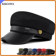 KKGOO Navy Cap, Vintage Flat Top Hat Beret Hats, Flat  Cap Octagonal Hat Duck Tongue Cap Painters Ca