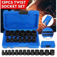 13PCS Hex Nut Bolt Remover Tool Hex Nut Bolt Remover Tool Damaged 8mm-19mm Set 13 PCS Key Ring pass 