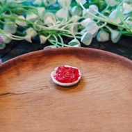 MINIATURE 1:12 SAMBAL PLATE (1.7 x 1.7 cm) TOY