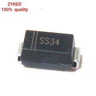 100pcs SS34  SMA 1N5822  smd do-214ac IN5822 Schottky diode ss34