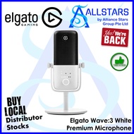Elgato Wave:3 White Premium Microphone & Digital Mixing Solution (Warranty 2years with Convergent)