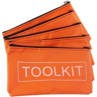 5 Pieces Storage Bags Storage Organizer Waterproof Oxford Cloth Tool Bag Orange 19.5x10cm/7.7x3.9inc