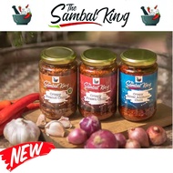 THE SAMBAL KING - Crispy Prawn/Peanut/Silver Anchovy Chilli Sambal 320g [ 1 Bottle ] - NEW