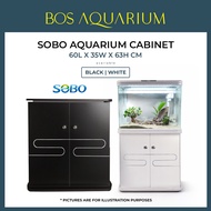 SOBO Mini Aquarium Board Cabinet 60L x 35W x 63H cm fit 2 feet aquarium