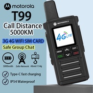 Motorola Zello Walkie Talkie T99 WIFI/SIM card/4G Network Radio 5000KM Mobile Radio Bluetooth Interp