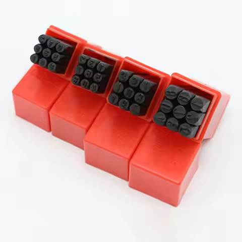 Number Stamp Metal Number Stamp Set Steel Number Stamps Kit Digital 0 to 8 Numbers Punch Set DIY Jew