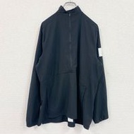 古著黑色adidas全拉鍊運動外套/運動衫，L碼