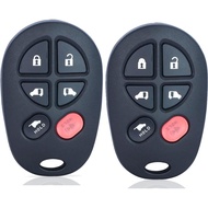 Beefunny Keyless Entry 6 Button Remote Car Key Fob for Toyota Sienna 2004-2013 FCC ID: GQ43VT20T (2)