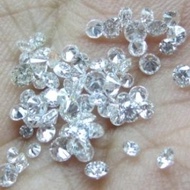 Natural Diamond Berlian Asli Kecil Tabur Eropa Putih 2Mm Gugur 20 25