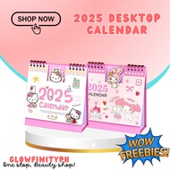 2025 Calendar Mini Sanrio Hello Kitty Desktop Calendar Daily Monthly Planner Schedule Yearly Agenda