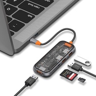 Hub trong suốt type c ra usb 5 in 1 cho macbok