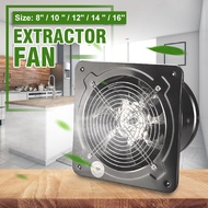 Metal Booster Fan Extractor Exhaust fan Intake Ventilation Window Pipe Fan for Bathroom Toilet Kitchen New 4/6/7/8/10/12/14/16inches