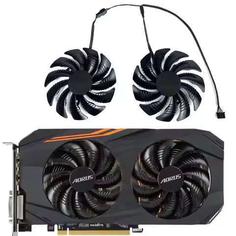 NEW 88MM 4PIN T129215SU PLD09210S12HH RX 580、RX 570 GPU FAN，For Gigabyte AORUS Radeon RX 580、RX 570 