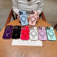 New Wave Double Heart Large Window Suitable Foreign Trade Apple 17 PM Phone Case 15/16 Electroplatin