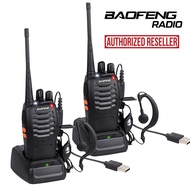 2PCS Baofeng BF-888S UHF 400-470MHz Walkie Talkie Long Range VOX Two Way Radio  Free Earpiece