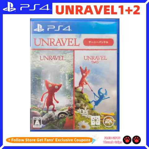 Sony Playstatio4 Genuine New Game CD Unravel Yarny Bundle 1+2 PS4 Playstation5 Game Card SONY Ps5 Ga