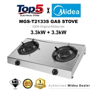 Midea Gas Stove (4.7kW / 3.3kW) MGS-T211G / MGS-T211S / MGS-T2133S