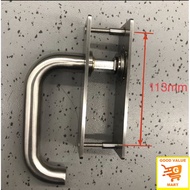 Stainless steel handle lever for PVC bifold toilet door Good Value Mart