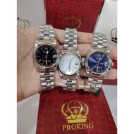 PROKING Jam Tangan Lelaki Silver – Analog Medium Size Stainless Steel Watch with Date