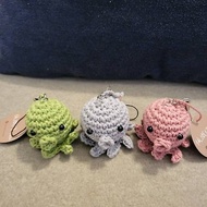 純棉手工鉤織 章魚玩偶吊飾配件 多色 可客製