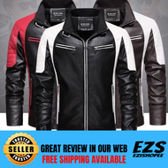 Jaket Kulit Rider Lelaki Mens Leather Jacket Murah Terkini 2020 Aksesori Motorsikal Jaket Motor Unisex