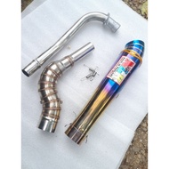 Nlk Pipe canister contour open specs exhaust Pipe for Wave 125 Xrm 110/125 Wave 100/110/115 Rs125 Fu