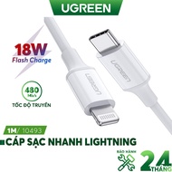Mfi USB to Lightning UGREEN US171 fast charging cable - 18W PD fast charging for iPhone 8 to iPhone 12