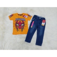 set jeans boy spiderman 2y-9y
