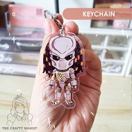 Predator fan keychain | yautja aliens xenomorph chibi | KYALN | The Crafty Mango