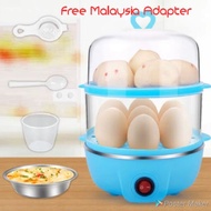 Multi-Function 2 Layer Electric Food and Egg Cooker/ Boilers & Steamer + 4 free gift