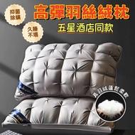 Five-Star Hotel Style High-Elastic Down Velvet Pillow Antibacterial Mite Removal Non-Collapse Twiste